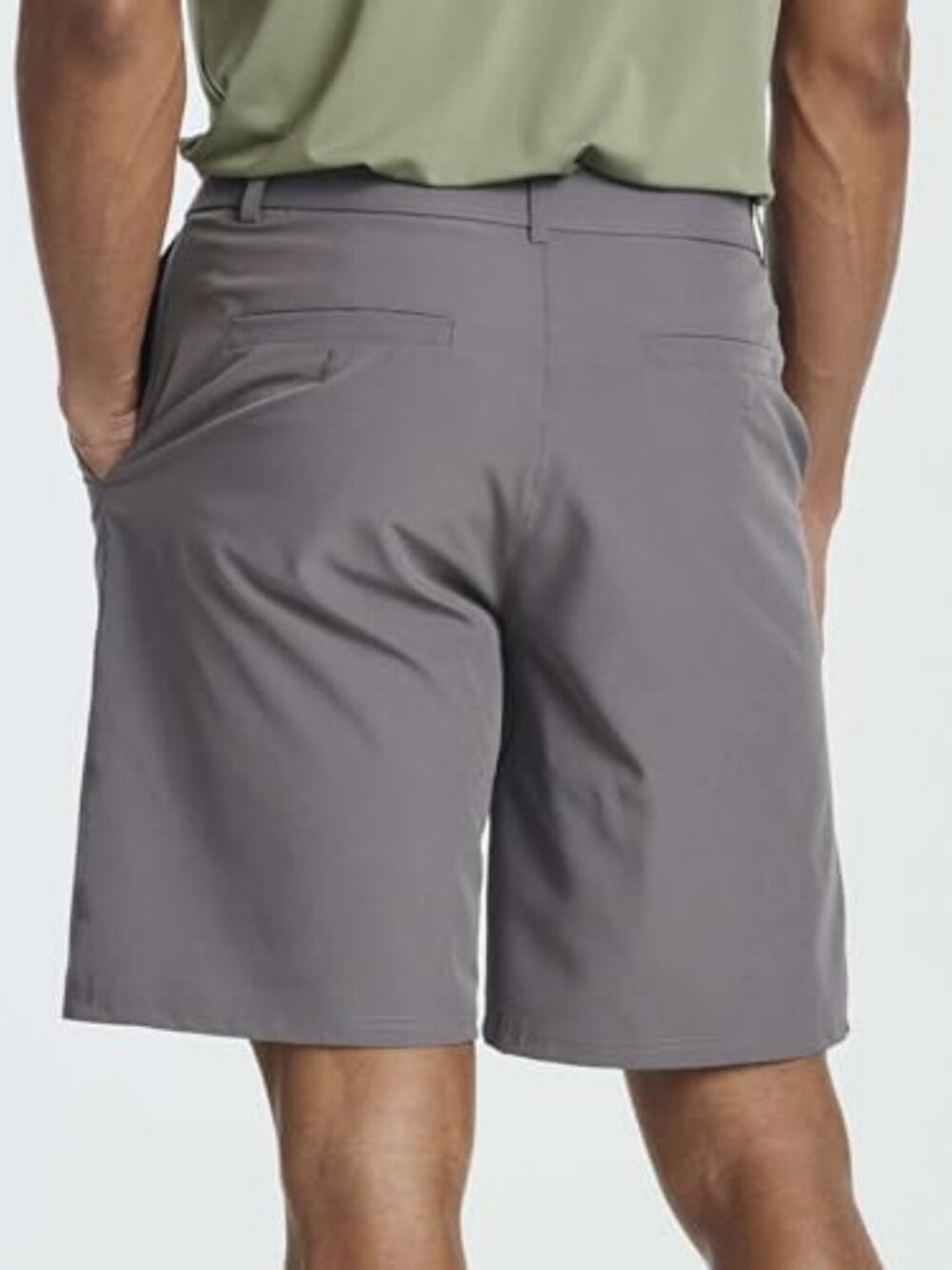 Men's 9" Stretch Golf Shorts - 3 Pack, Casual Flat Front Shorts with Pockets - Picture 4 of 6